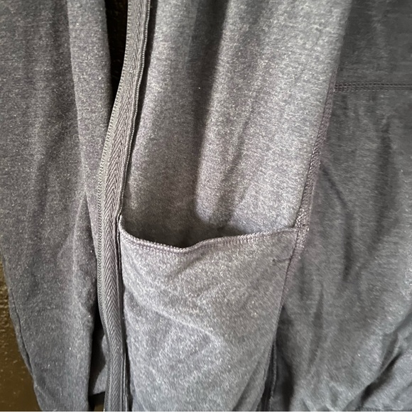 Blue Athletic Zip Up Jacket with Outside and Inside Pockets and Thumb Holes - Picture 3 of 8